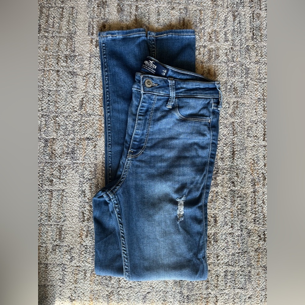 Hollister High-Rise Jean Legging in Light Blue